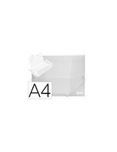 CARPETA GOMAS LIDERPAPEL A4 PP 3 SOLAPAS TPTE. 2