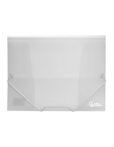 CARPETA GOMAS LIDERPAPEL A4 PP 3 SOLAPAS TPTE.