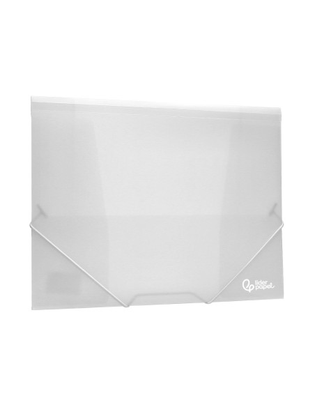 CARPETA GOMAS LIDERPAPEL A4 PP 3 SOLAPAS TPTE.