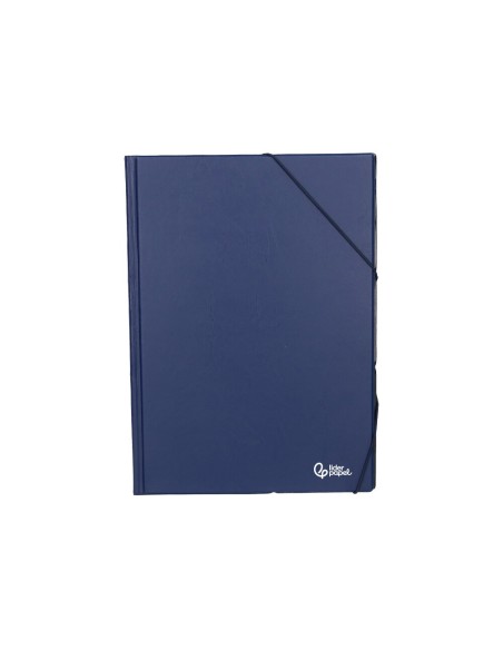CARPETA GOMAS LIDERPAPEL FL PVC AZ.