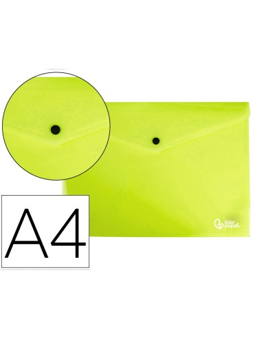 CARPETA DOSSIER BROCHE PP. A4 AM. FLUOR OPACO 50H.