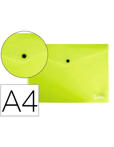 CARPETA DOSSIER BROCHE PP. A4 AM. FLUOR OPACO 50H.