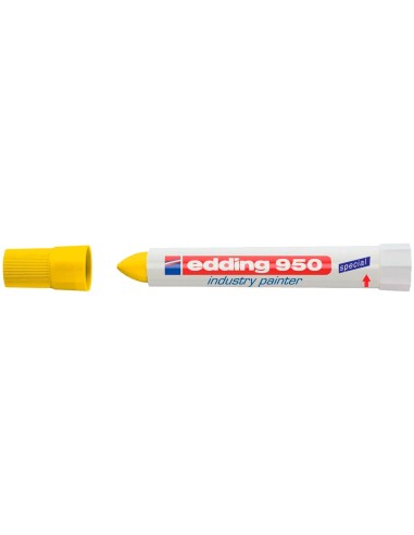 ROTULADOR EDDING PERM.950 PASTA OPACA AM.PUNTA RED.10MM SUP. OXIDO