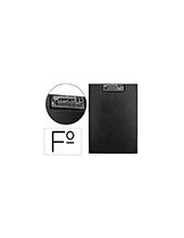 CARPETA PINZA SUPERIOR CON SOLAPA  PLASTICO FL.NEGRA 2