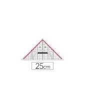 ESCUADRA MOR GEOMETRIA 25 CM PLASTICO CRISTAL 2