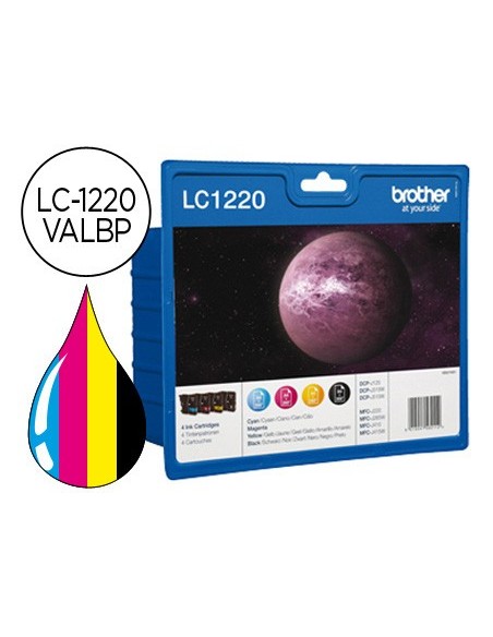 LC-1220VALBP CARTUCHO BROTHER RAINBOW PK. 300 PG.