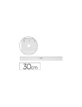 REGLA MOR 30 CM PLASTICO TPTE. 2