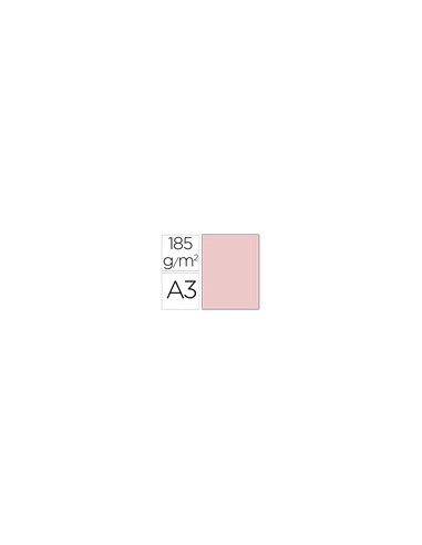 CARTULINA GUARRO DIN A3 ROSA 185 GR PAQUETE 50 H 200040189