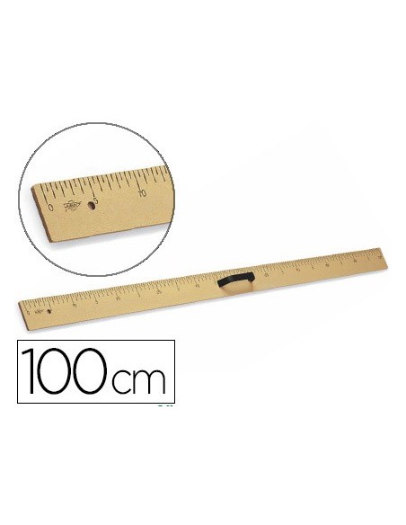 REGLA PARA ENCERADO FAIBO DE PLASTICO IMITACION MADERA 1MT