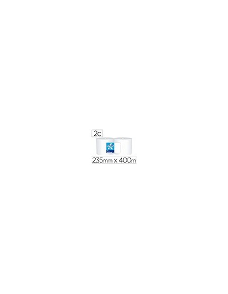 PAPEL SECAMANOS IND.AMOOS 2 CAPAS 235MM.X 400 MT PAQ.2 ROLL.J624012
