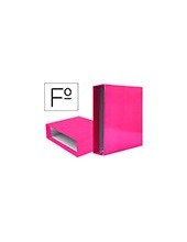 CAJA ARCHIVADOR PALANCA DOCUMENTA FL CARTON LOMO 75MM ROSA 2