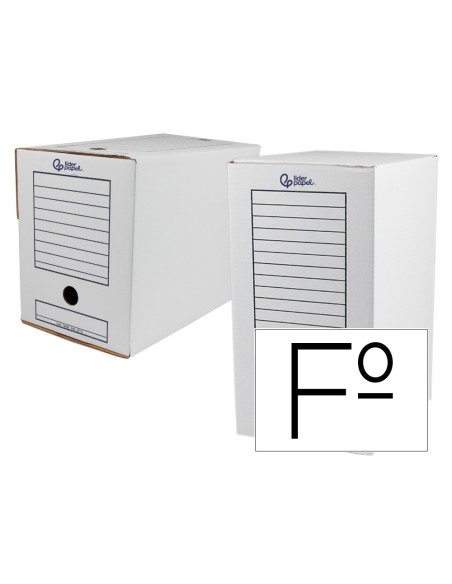 CAJA DE ARCHIVO DEFINITIVO LIDER DOBLE Fº 367X251X200 MM