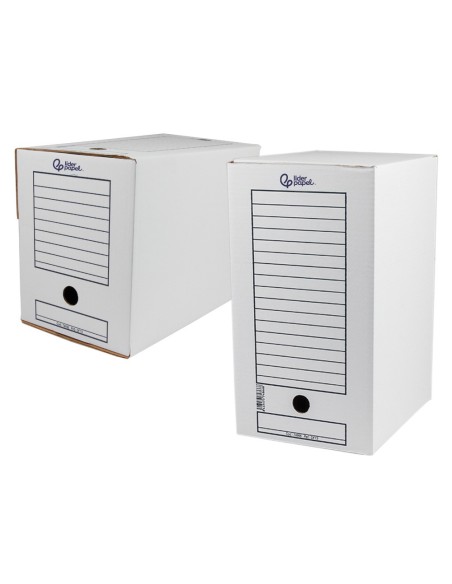 CAJA DE ARCHIVO DEFINITIVO LIDER DOBLE Fº 367X251X200 MM