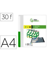 CARPETA LIDERPAPEL 30 FUNDAS PP A4 TPTE.PORTADA LOMO PERSONALIZABLE