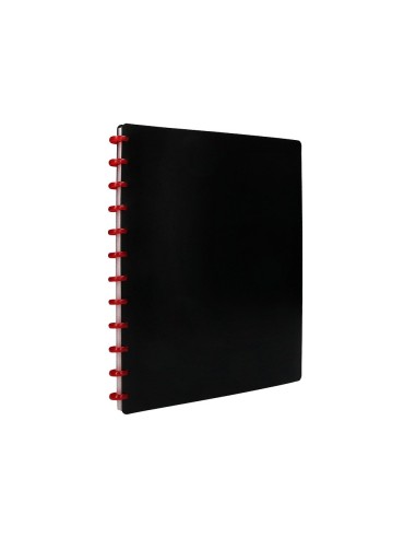 CARPETA DIN A4 C/20 FUNDAS INTERCAMBIABLES COLOR NEGRO
