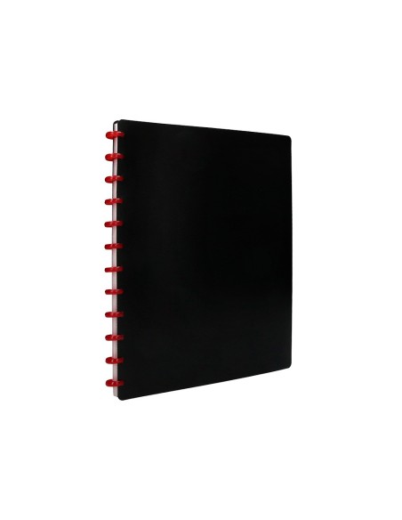 CARPETA DIN A4 C/20 FUNDAS INTERCAMBIABLES COLOR NEGRO