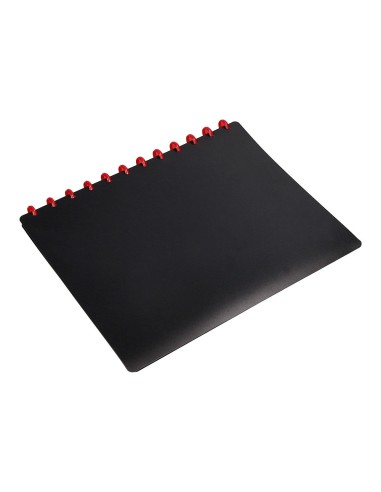 CARPETA DIN A4 C/20 FUNDAS INTERCAMBIABLES COLOR NEGRO