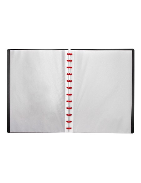 CARPETA DIN A4 C/20 FUNDAS INTERCAMBIABLES COLOR NEGRO