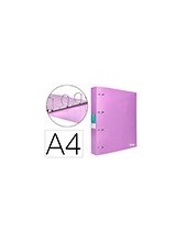 CARPETA LIDERPAPEL 4AN.MIXTAS 40MM PP.A4 LAVANDA OPACO 2