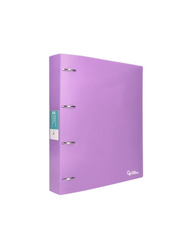 CARPETA LIDERPAPEL 4AN.MIXTAS 40MM PP.A4 LAVANDA OPACO