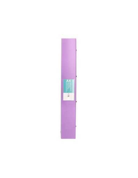 CARPETA LIDERPAPEL 4AN.MIXTAS 40MM PP.A4 LAVANDA OPACO