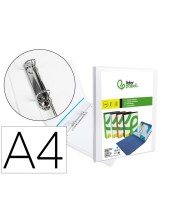 CARPETA CANGURO 2 A 16 MM PLASTICO DIN A4 BLANCO