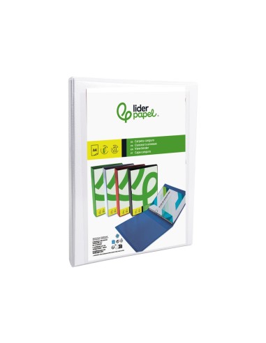 CARPETA CANGURO 2 A 16 MM PLASTICO DIN A4 BLANCO