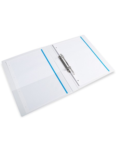 CARPETA CANGURO 2 A 16 MM PLASTICO DIN A4 BLANCO
