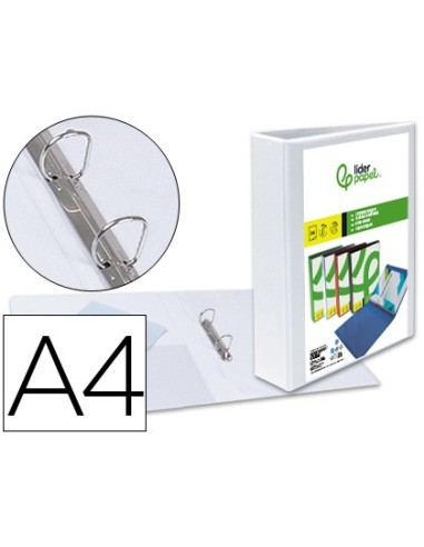 CARPETA CANGURO 2 A 40 MM PLASTICO DIN A4 BLANCO