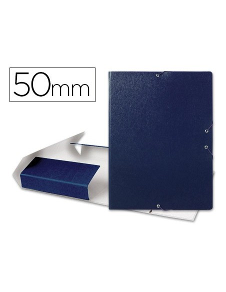 CARPETA PROYECTOS LOMO 5 CM AZUL CARTON