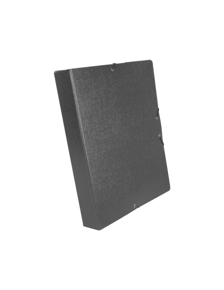 CARPETA PROYECTOS LOMO 5 CM GRIS CARTON
