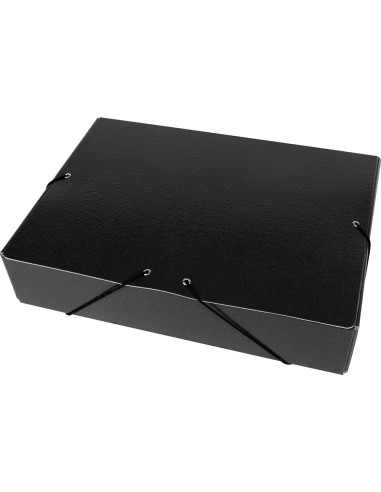 CARPETA PROYECTOS LOMO 7 CM NEGRA CARTON