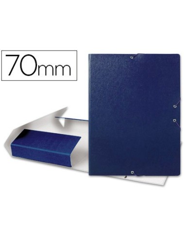 CARPETA PROYECTOS LOMO 7 CM AZUL CARTON
