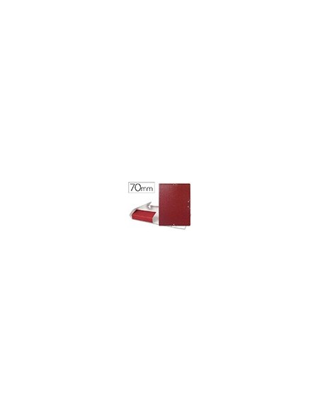 CARPETA PROYECTOS LOMO 7 CM ROJA CARTON