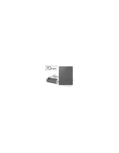 CARPETA PROYECTOS LOMO 7 CM GRIS CARTON