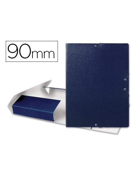 CARPETA PROYECTOS LOMO 9 CM AZUL CARTON