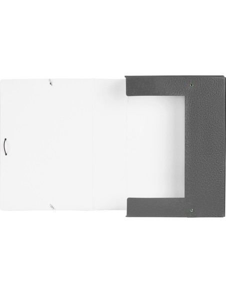CARPETA PROYECTOS LOMO 9 CM GRIS CARTON