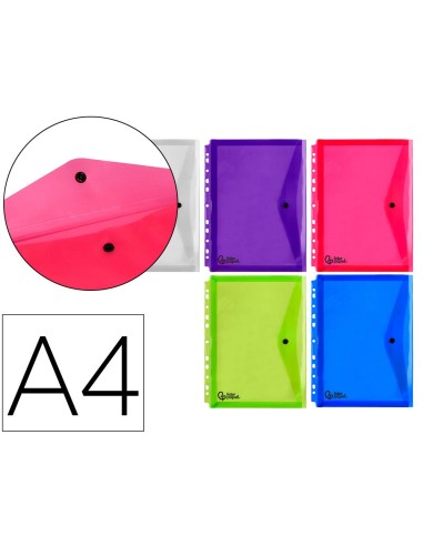 CARPETA BEAUT.DOSSIER BROCHE 36669 PP DIN A4 PACK 5 COL.SURT. TPTE.S