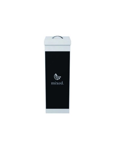 CONTENEDOR PAPELERA RECICLAJE TAPA ORGANICOS 60L.76X36,3X26,3