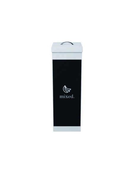 CONTENEDOR PAPELERA RECICLAJE TAPA ORGANICOS 60L.76X36,3X26,3