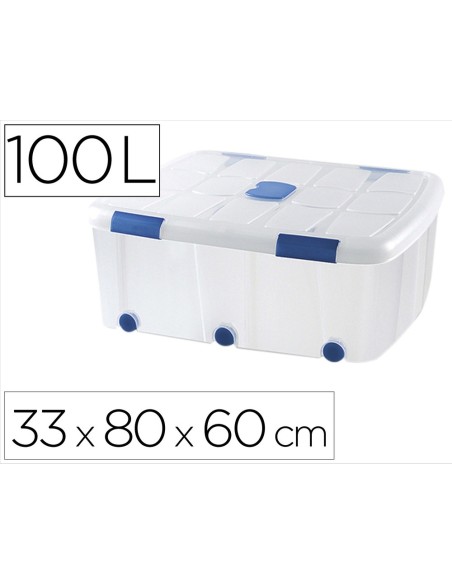 CONTENEDOR PLASTICO PLASTICFORTE 100LT.N 15 TPTE.T.330X800X600 MM