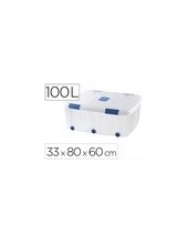 CONTENEDOR PLASTICO PLASTICFORTE 100LT.N 15 TPTE.T.330X800X600 MM 2