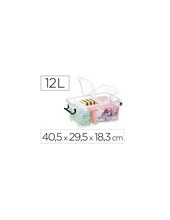CONTENEDOR PLASTICO CEP 12L.405X295X183 MM TPTE.C/TAPA CIERRE HERM. 2