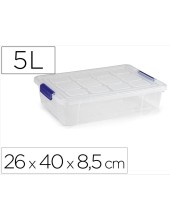 CONTENEDOR PLAST.PLASTICFORTE 5LT.N 30 TPTE.CON T.260X400X85MM