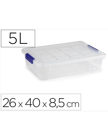 CONTENEDOR PLAST.PLASTICFORTE 5LT.N 30 TPTE.CON T.260X400X85MM