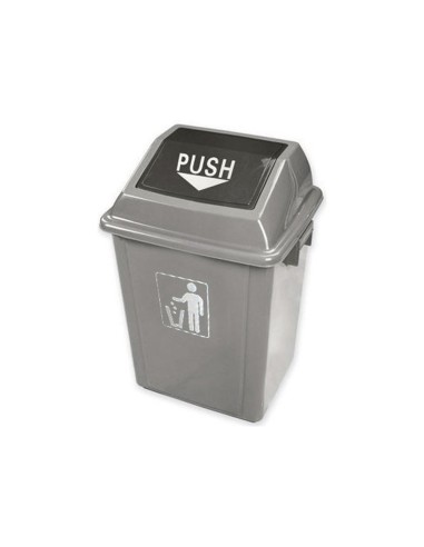PAPELERA CONTENEDOR Q-C/PLASTICO T.BALANCIN 58 LITROS AZ.470x330x760