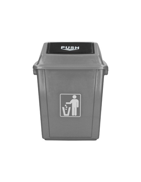 PAPELERA CONTENEDOR Q-C/PLASTICO T.BALANCIN 58 LITROS AZ.470x330x760