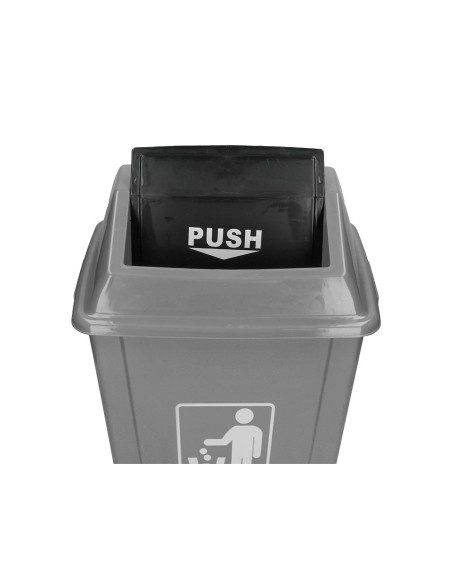 PAPELERA CONTENEDOR Q-C/PLASTICO T.BALANCIN 58 LITROS AZ.470x330x760