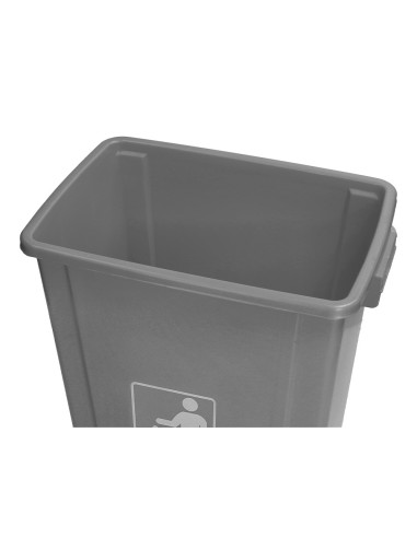 PAPELERA CONTENEDOR Q-C/PLASTICO T.BALANCIN 58 LITROS AZ.470x330x760