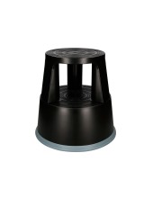 TABURETE Q-CON.RUEDAS RETR.ES TRES RUEDAS DOS NIVELES NEGRO